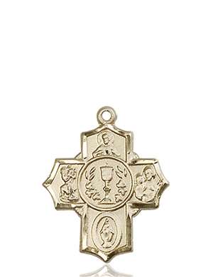 2004KT <br/>14kt Gold Millennium Crucifix Medal