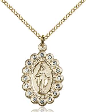 2009AGF/18GF <br/>Gold Filled Miraculous Pendant