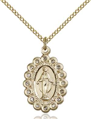 2009CGF/18GF <br/>Gold Filled Miraculous Pendant