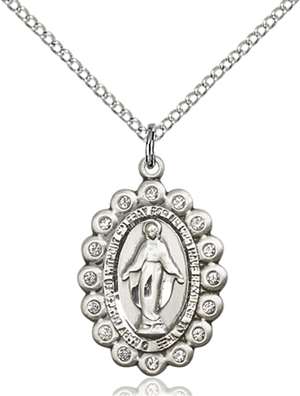 2009CSS/18SS <br/>Sterling Silver Miraculous Pendant