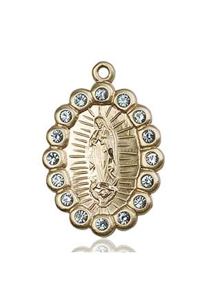 2009FAKT <br/>14kt Gold O/L of Guadalupe Medal