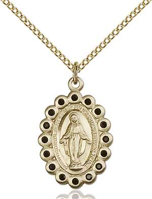 2009JTGF/18GF <br/>Gold Filled Miraculous Pendant