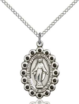 2009JTSS/18SS <br/>Sterling Silver Miraculous Pendant