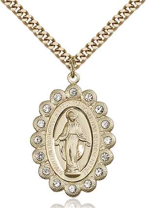 2010CGF/24G <br/>Gold Filled Miraculous Pendant