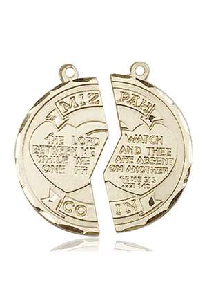 2012KT5 <br/>14kt Gold Miz Pah Coin Medal