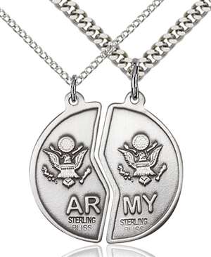 2012SS2/24S/18S <br/>Sterling Silver Miz Pah Coin Set / Army Pendant