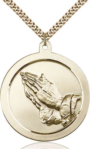 2031GF/24G <br/>Gold Filled Praying Hand Pendant
