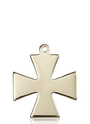 2043KT <br/>14kt Gold Surfer Cross Medal