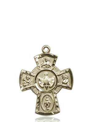 2045KT <br/>14kt Gold 5-Way Medal