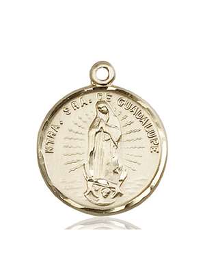 2075KT <br/>14kt Gold O/L of Guadalupe Medal