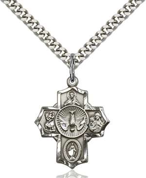 2090SS/24S <br/>Sterling Silver 5-Way Pendant