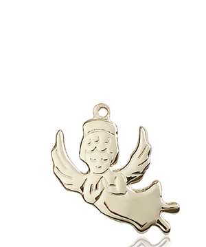2129KT <br/>14kt Gold Angel Medal