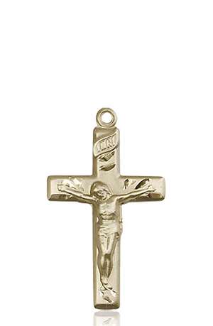 2185KT <br/>14kt Gold Crucifix Medal