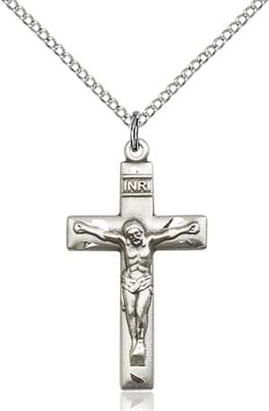 2185SS/18SS <br/>Sterling Silver Crucifix Pendant