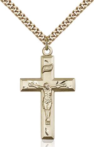 2186GF/24G <br/>Gold Filled Crucifix Pendant