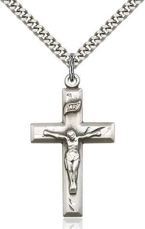 2186SS/24S <br/>Sterling Silver Crucifix Pendant