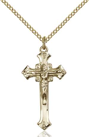 2187GF/18GF <br/>Gold Filled Crucifix Pendant