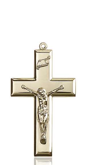 2189KT <br/>14kt Gold Crucifix Medal