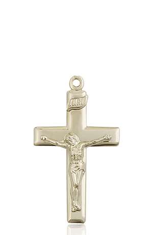 2191KT <br/>14kt Gold Crucifix Medal