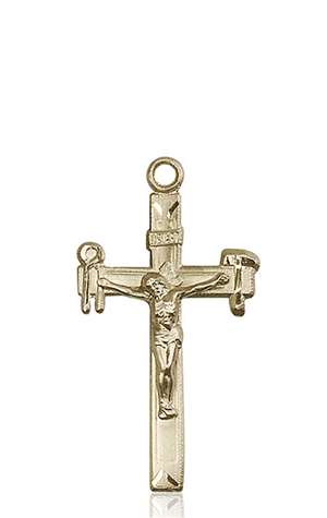 2194KT <br/>14kt Gold Crucifix Medal