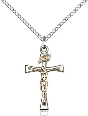 2237GF/SS/18SS <br/>Two-Tone GF/SS Maltese Crucifix Pendant