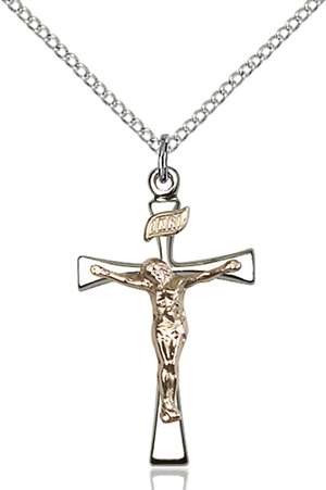 2238GF/SS/18SS <br/>Two-Tone GF/SS Maltese Crucifix Pendant