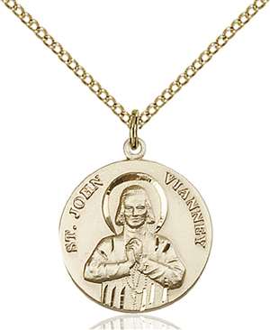 2278GF/18GF <br/>Gold Filled St. John Vianney Pendant