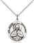 2278SS/18SS <br/>Sterling Silver St. John Vianney Pendant