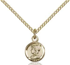 2339GF/18GF <br/>Gold Filled St. Elizabeth Ann Seton Pendant