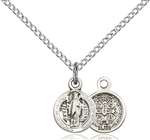 2341SS/18SS <br/>Sterling Silver St. Benedict Pendant