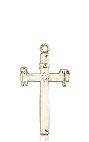 2394KT <br/>14kt Gold Carpenter Cross Medal