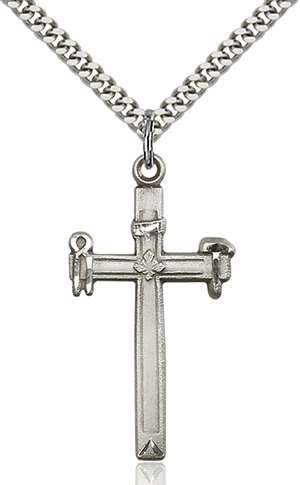 2394SS/24S <br/>Sterling Silver Carpenter Cross Pendant
