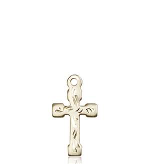 2519KT <br/>14kt Gold Cross Medal