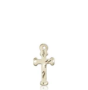 2521KT <br/>14kt Gold Cross Medal