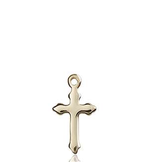 2528KT <br/>14kt Gold Cross Medal