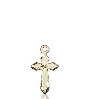 2529KT <br/>14kt Gold Cross Medal