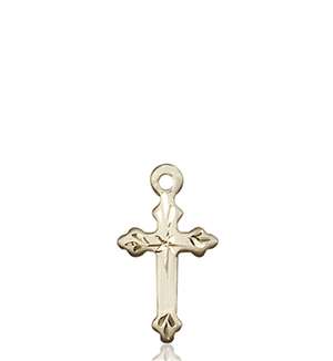 2531KT <br/>14kt Gold Cross Medal