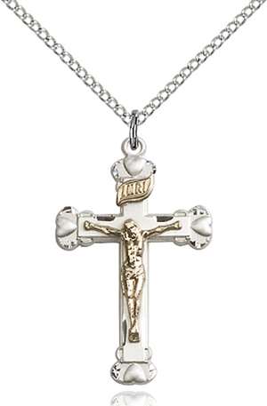 2620GF/SS/18SS <br/>Two-Tone GF/SS Crucifix Pendant