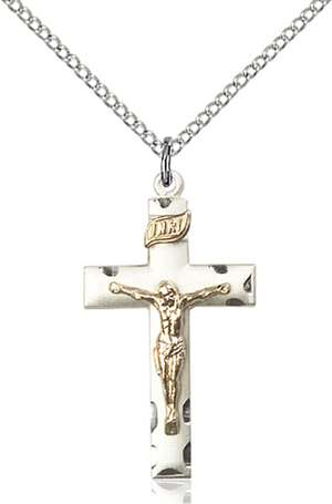 2624GF/SS/18SS <br/>Two-Tone GF/SS Crucifix Pendant