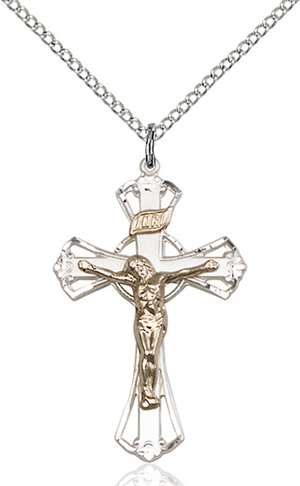 2659GF/SS/18SS <br/>Two-Tone GF/SS Crucifix Pendant