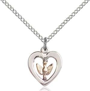 3146GF/SS/18SS <br/>Two-Tone GF/SS Holy Spirit Pendant