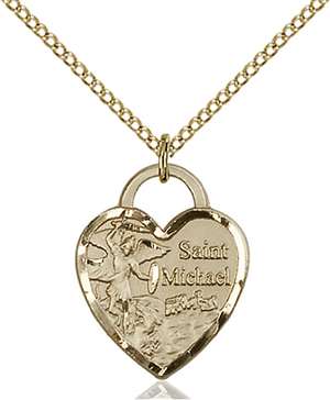 3203GF/18GF <br/>Gold Filled St. Michael the Archangel Pendant