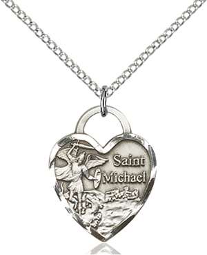 3203SS/18SS <br/>Sterling Silver St. Michael the Archangel Pendant