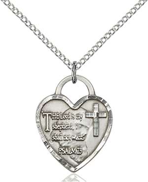 3211SS/18SS <br/>Sterling Silver Bridesmaid Heart Pendant