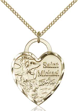 3303GF/18GF <br/>Gold Filled St. Michael the Archangel Pendant