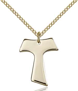 3948GF/18GF <br/>Gold Filled Tau Cross Pendant