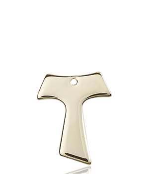 3948KT <br/>14kt Gold Tau Cross Medal
