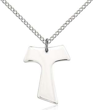 3948SS/18SS <br/>Sterling Silver Tau Cross Pendant