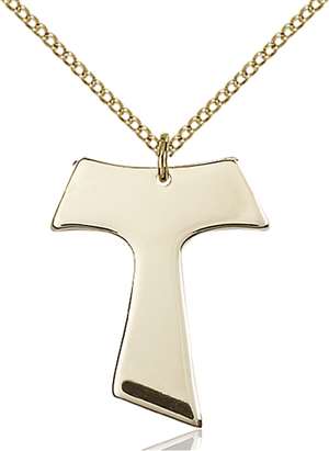 3949GF/18GF <br/>Gold Filled Tau Cross Pendant
