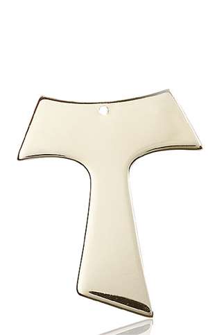 3950KT <br/>14kt Gold Tau Cross Medal